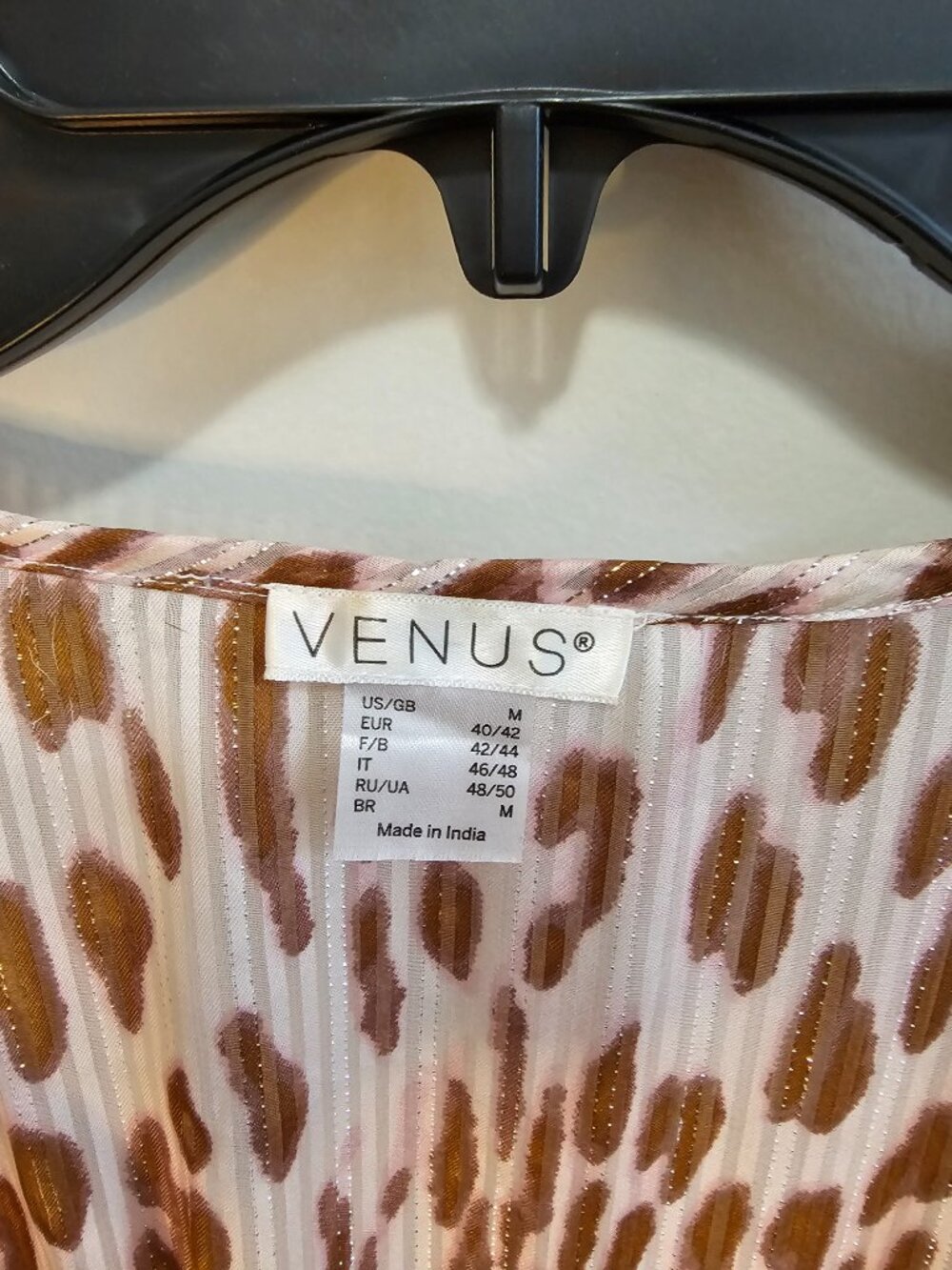 Venus Classic Cheetah Print Kimono Top Sz M - Picture 3 of 5